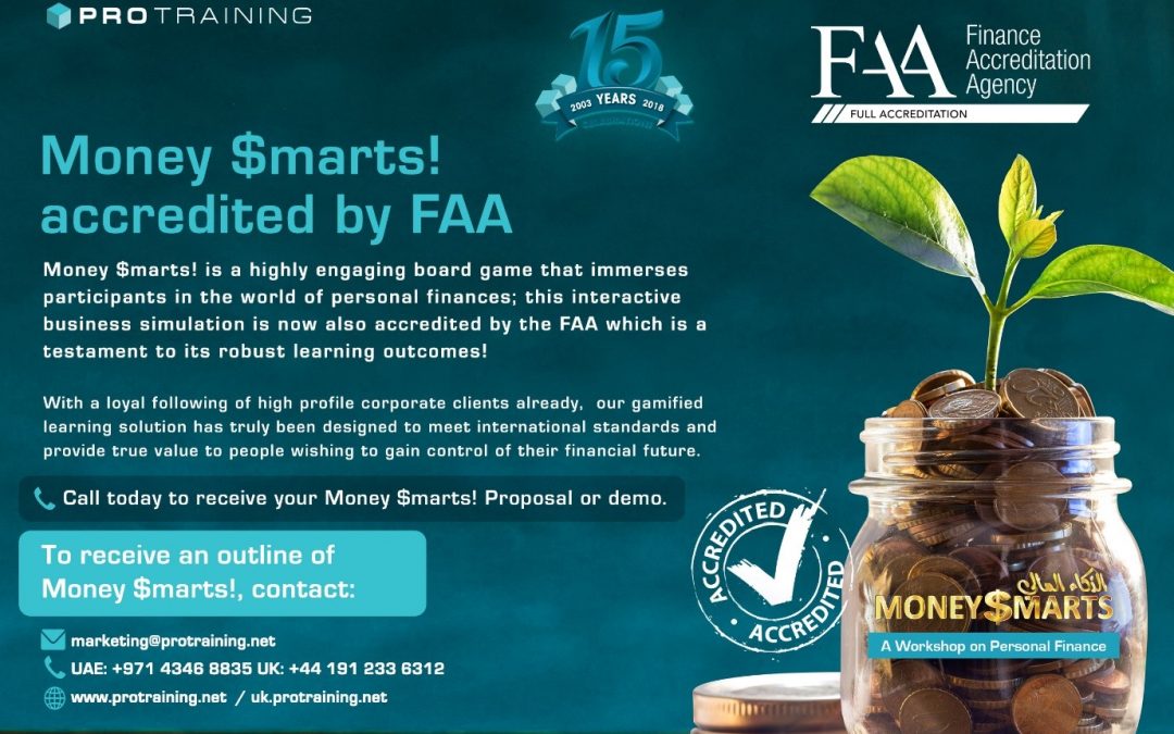 Money$marts! accredited by Finance Accreditation Agency (FAA)